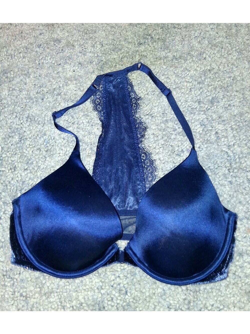 Victoria's Secret Very Sexy Lightly Lined Plunge Bra Size 32D Blue